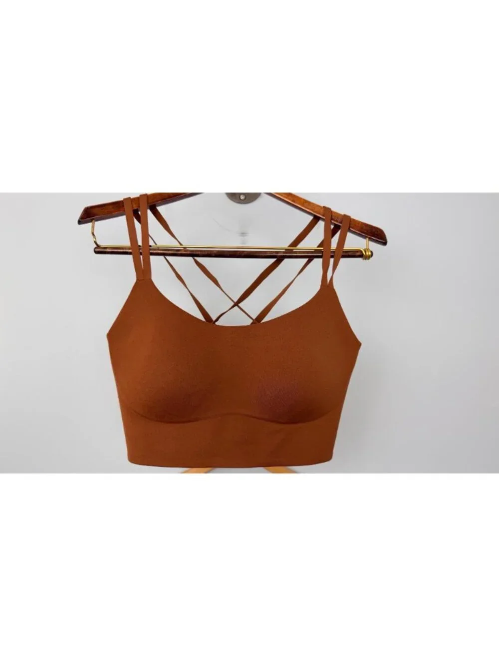 Offline by Aerie Real Me Most Support Sports Bras - Set of 2 Brown/Teal Strappy
